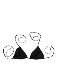 Black Embroidered Triangle Swimwear Underwear