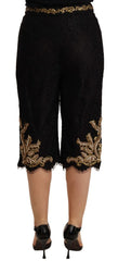 Black Lace Gold Baroque SPECIAL PIECE Shorts