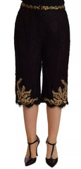 Black Lace Gold Baroque SPECIAL PIECE Shorts