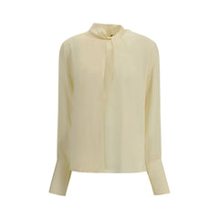 Beige Silk Blouse