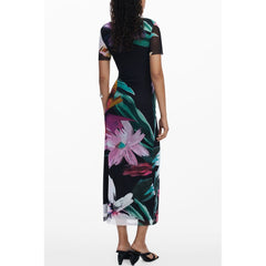Black Polyester Women Dress