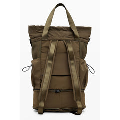 Green Polyester Women Convertible Handbag