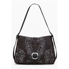 Brown Polyethylene Women Handbag