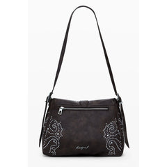 Brown Polyethylene Women Handbag