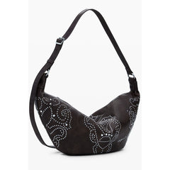 Brown Polyethylene Women Handbag