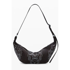 Brown Polyethylene Women Handbag