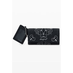 Black Polyurethane Women's Wallet