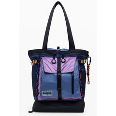 Blue Polyethylene Women Backpack