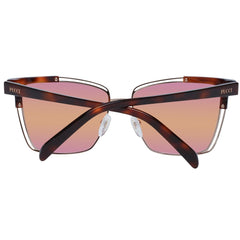 Brown Acetate & Metal Sunglasses