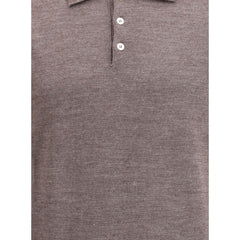 Knitted Long Sleeved Polo Shirt