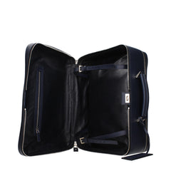 Blue Leather Luggage And Travel