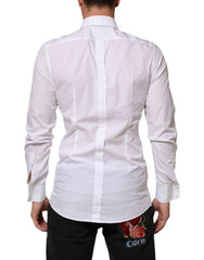 White Cotton GOLD DGPatch Formal Dress Shirt