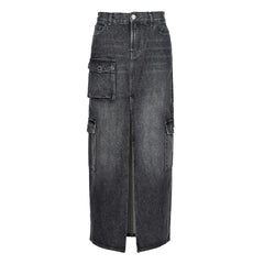 Black Cotton Skirt