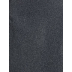Gray Wool Mini Skirt
