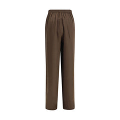 Brown Silk Pants