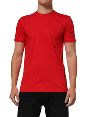 تي شيرت قطنية برقبة مستديرة من Red Goodluck 2023