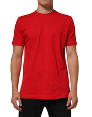 تي شيرت قطنية برقبة مستديرة من Red Goodluck 2023