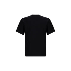 Checked logo cotton T-shirt
