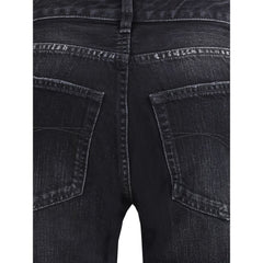 Wide-leg Cotton Jeans