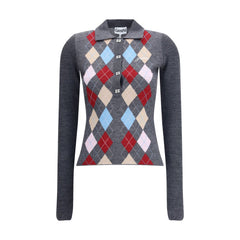 Print polo Sweater