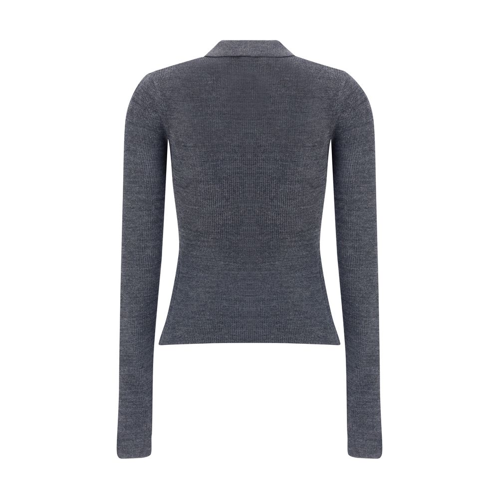 Print polo Sweater