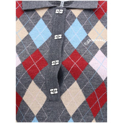 Print polo Sweater