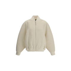 The Le Blouson Pilu Jacket in white alpaca Wool