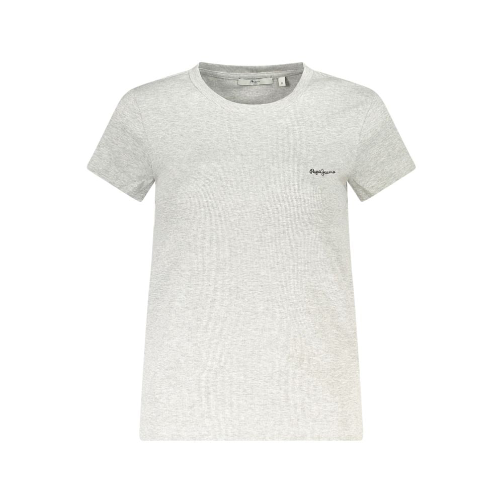 Gray Cotton Women's T-Shirt