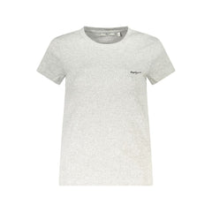 Gray Cotton Women's T-Shirt