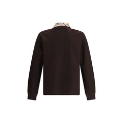 Brown piqué polo by Burberry