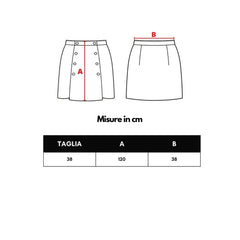 Black Viscose Skirt