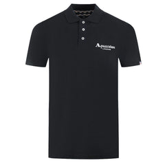 Black Cotton Polo Shirt