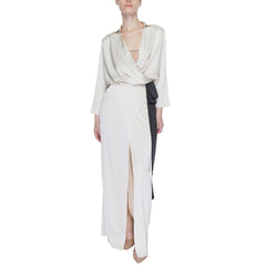 Beige Polyester Long