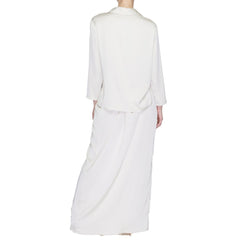 Beige Polyester Long