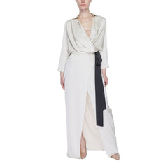Beige Polyester Long