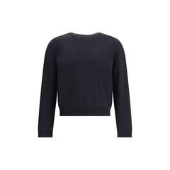 True Roundneck in Off Black Rustic Merino