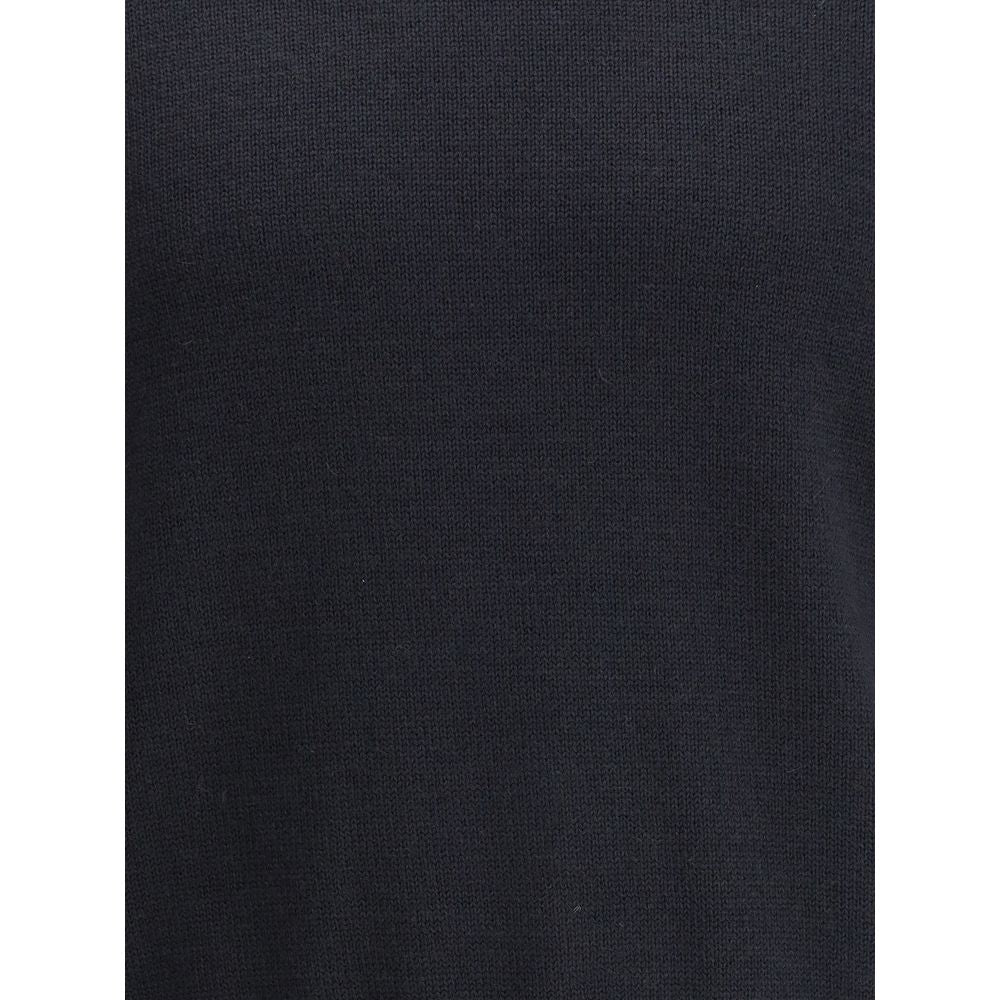 True Roundneck in Off Black Rustic Merino
