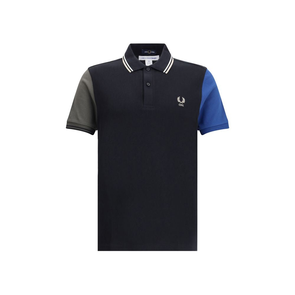 Short Sleeves Black Polo