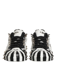 White Portofino Studded Men Sneakers Shoes