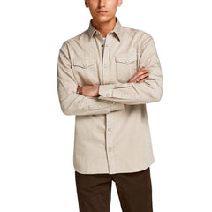 Beige Jeans Shirt