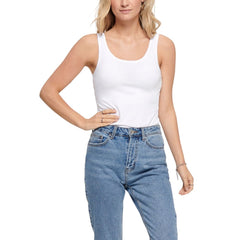 White Cotton Tank Top