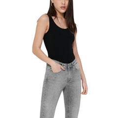 Black Cotton Tank Top