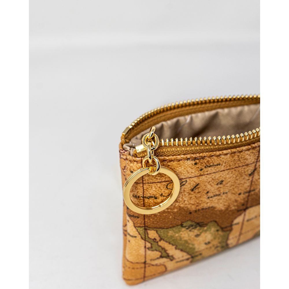 Beige Leather Clutch Bag