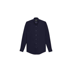 Blue Cotton Dress Shirt