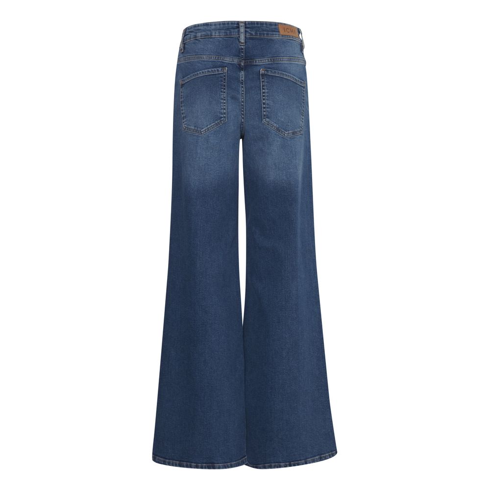 Blue Cotton Bootcut Jean