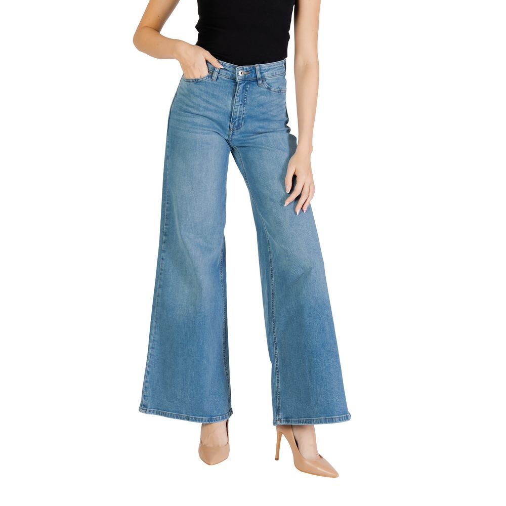 Light Blue Cotton Bootcut Jean