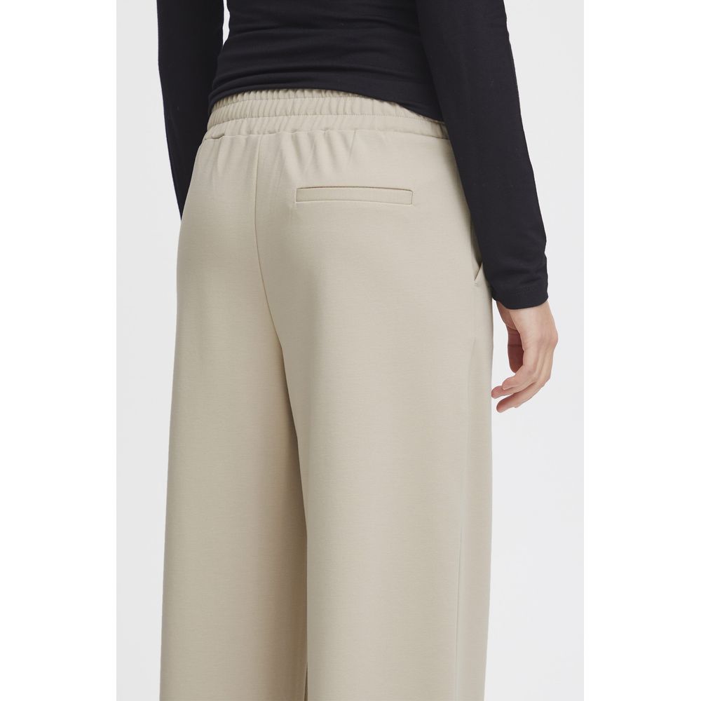 Beige Recycled Polyurethane Pant