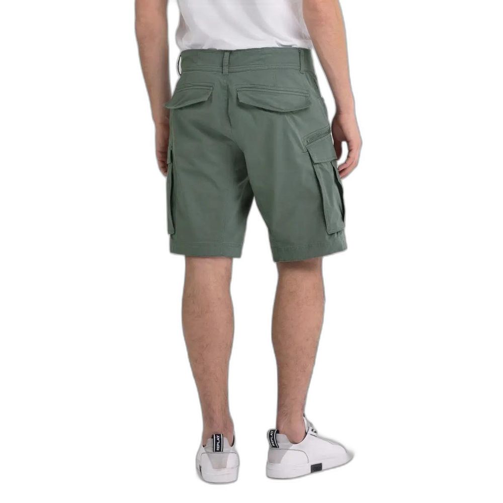 Green Cotton Bermuda