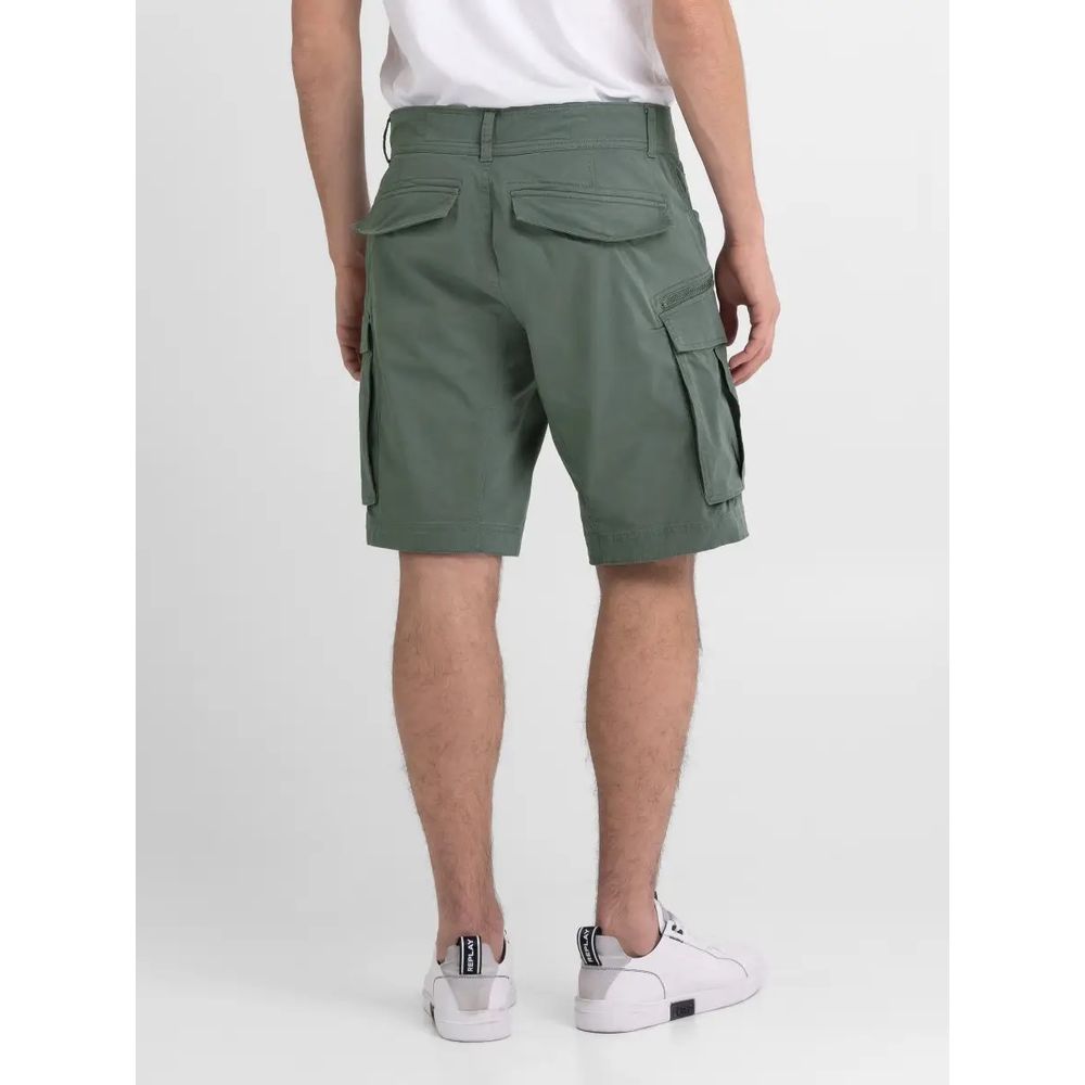 Green Cotton Bermuda