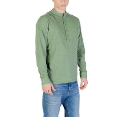 Bicolor Cotton Long Sleeve T-Shirt